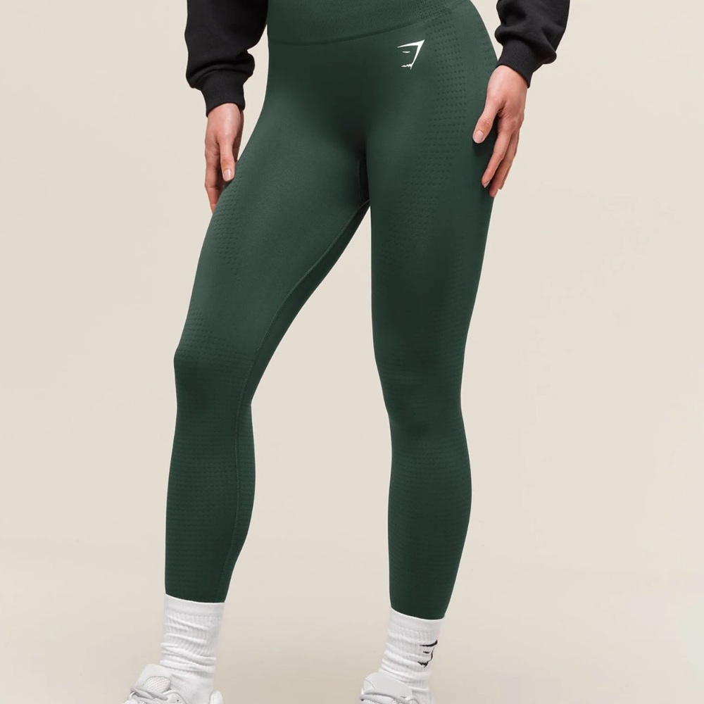 Gymshark Woodland Green Marl Vital Seamless Leggings